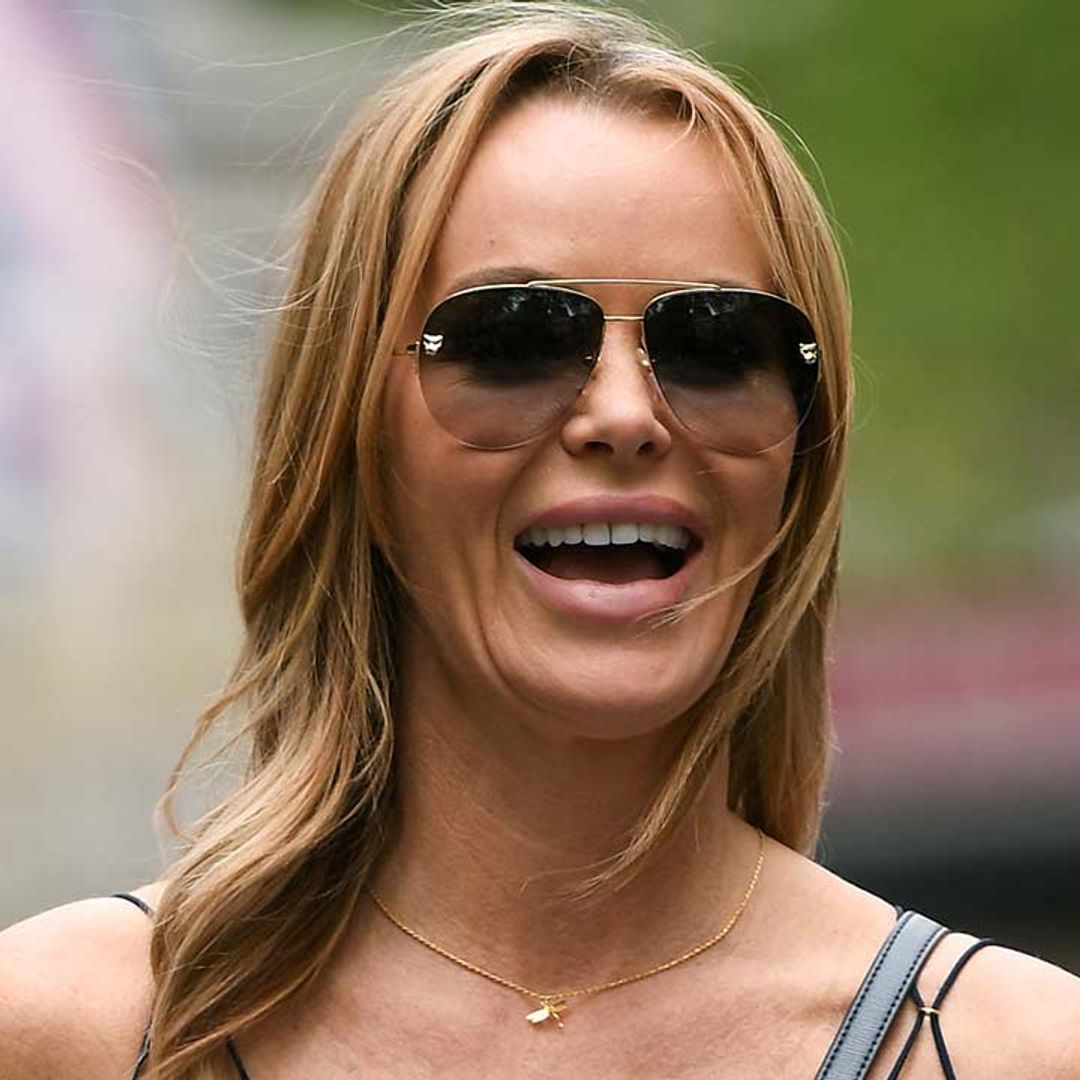 Amanda Holden stuns in skinny jeans and slinky strappy top