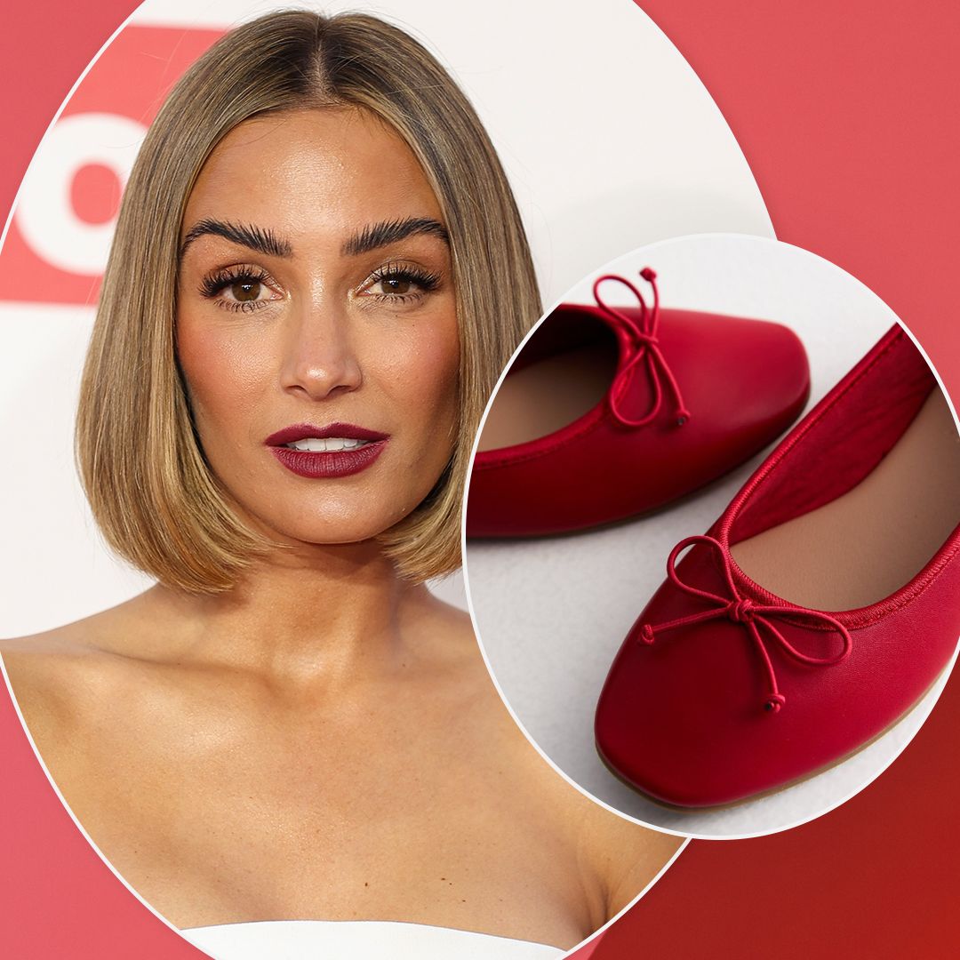Frankie Bridge has influenced me to shop her £16 'comfy' yet 'elevated' red ballet pumps