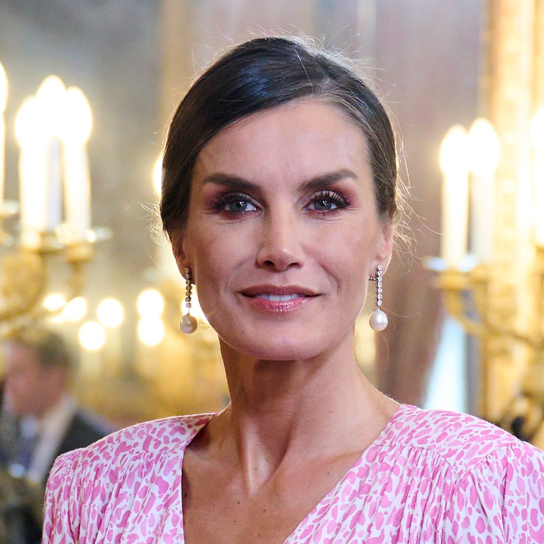 Queen Letizia's slinky dress looks like tin foil - in the best, most chic way