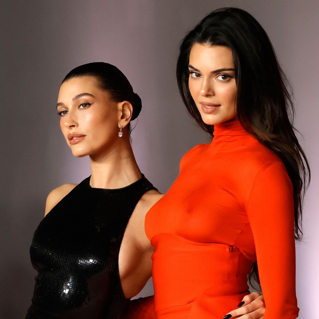 Kendall Jenner and Hailey Bieber ooze chic in sheer stockings and mini-skirts on star-studded night out