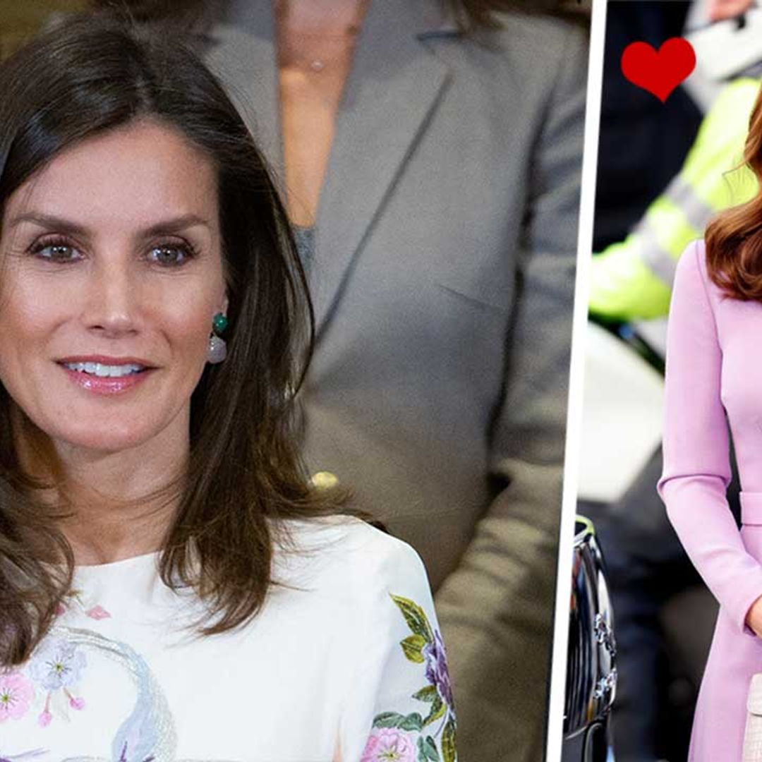 Queen Letizia stuns in the most elegant white dress – and Kate Middleton would LOVE it