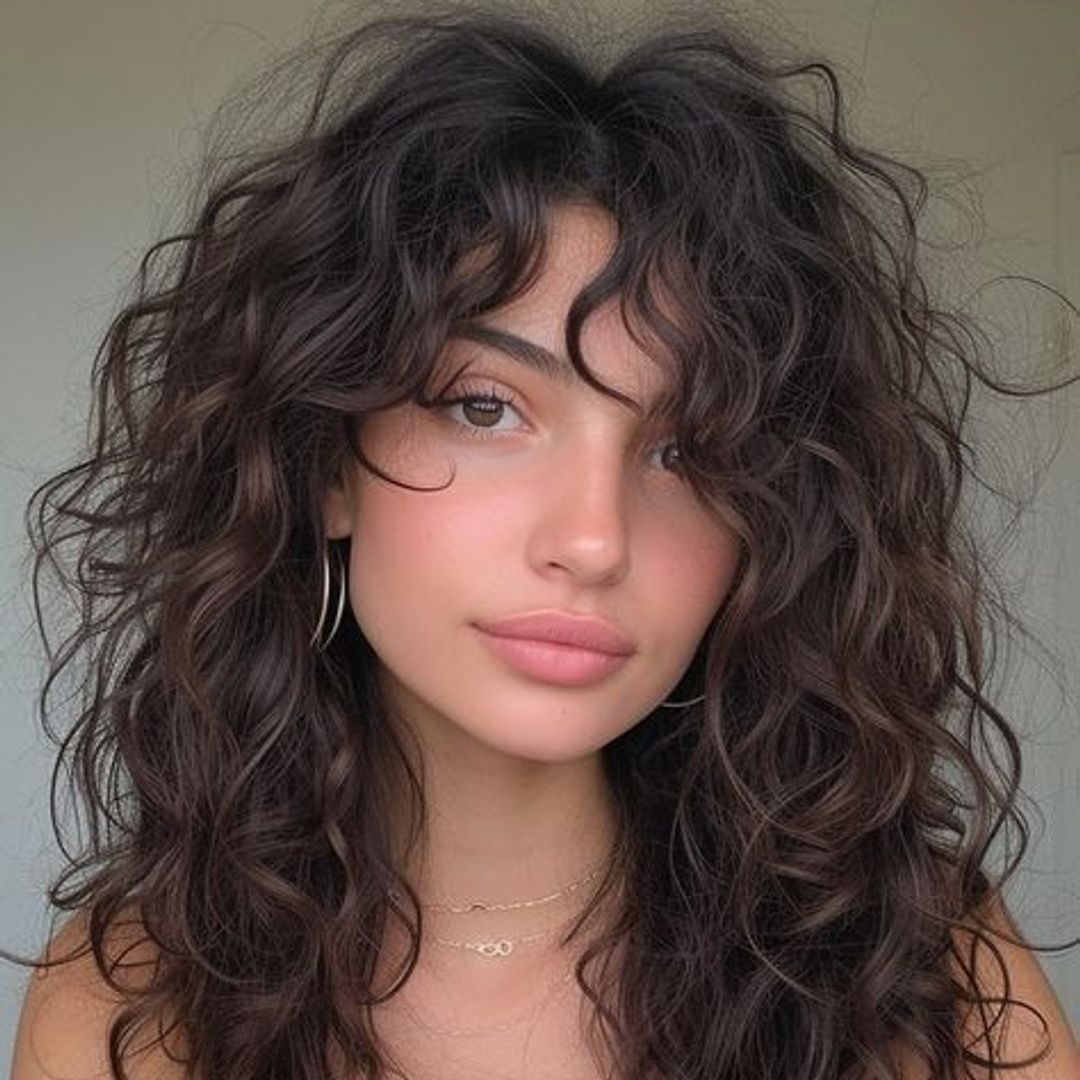 bedhead shag dark hair image 