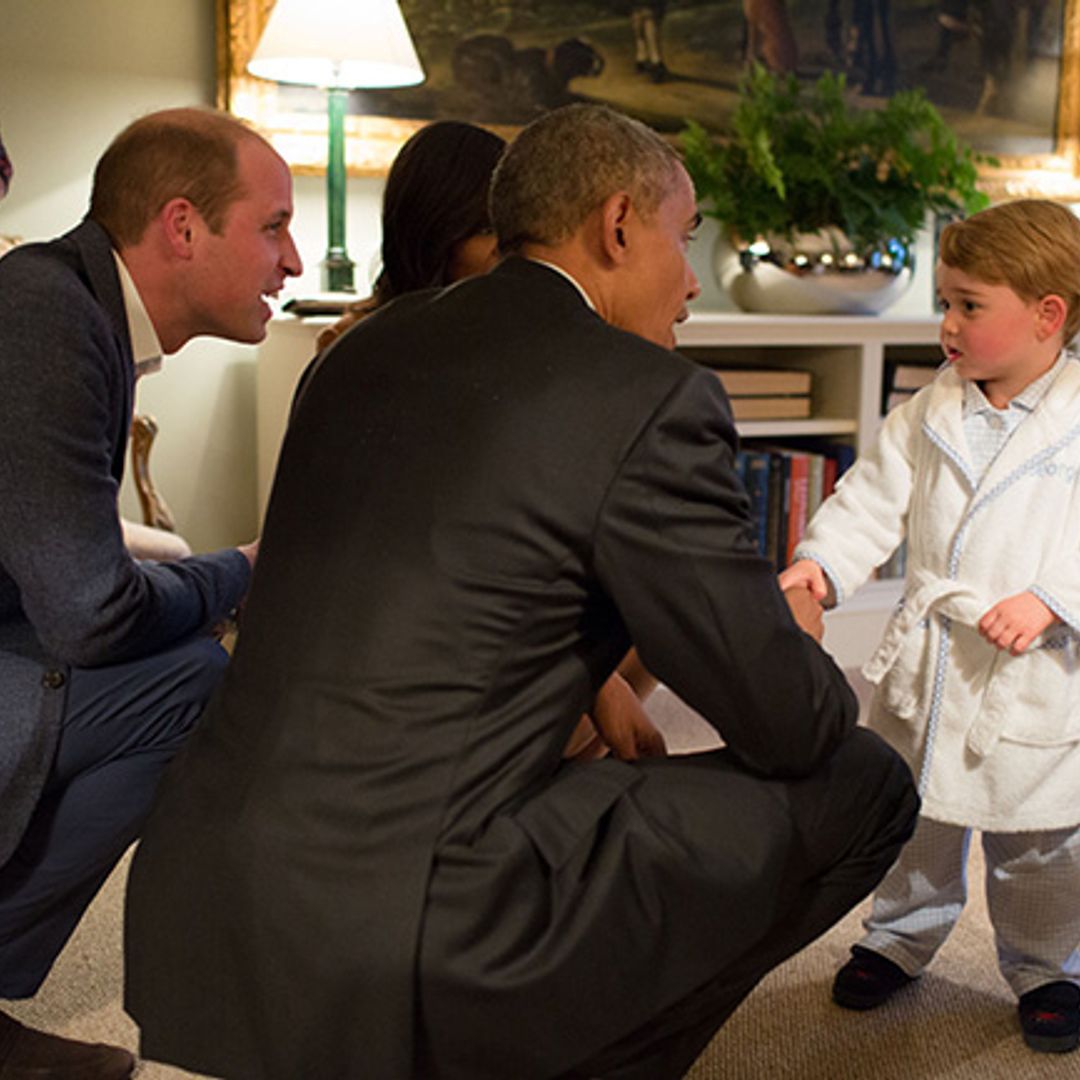 The George effect in full force! One robe sold every second after adorable royal is snapped greeting Obama