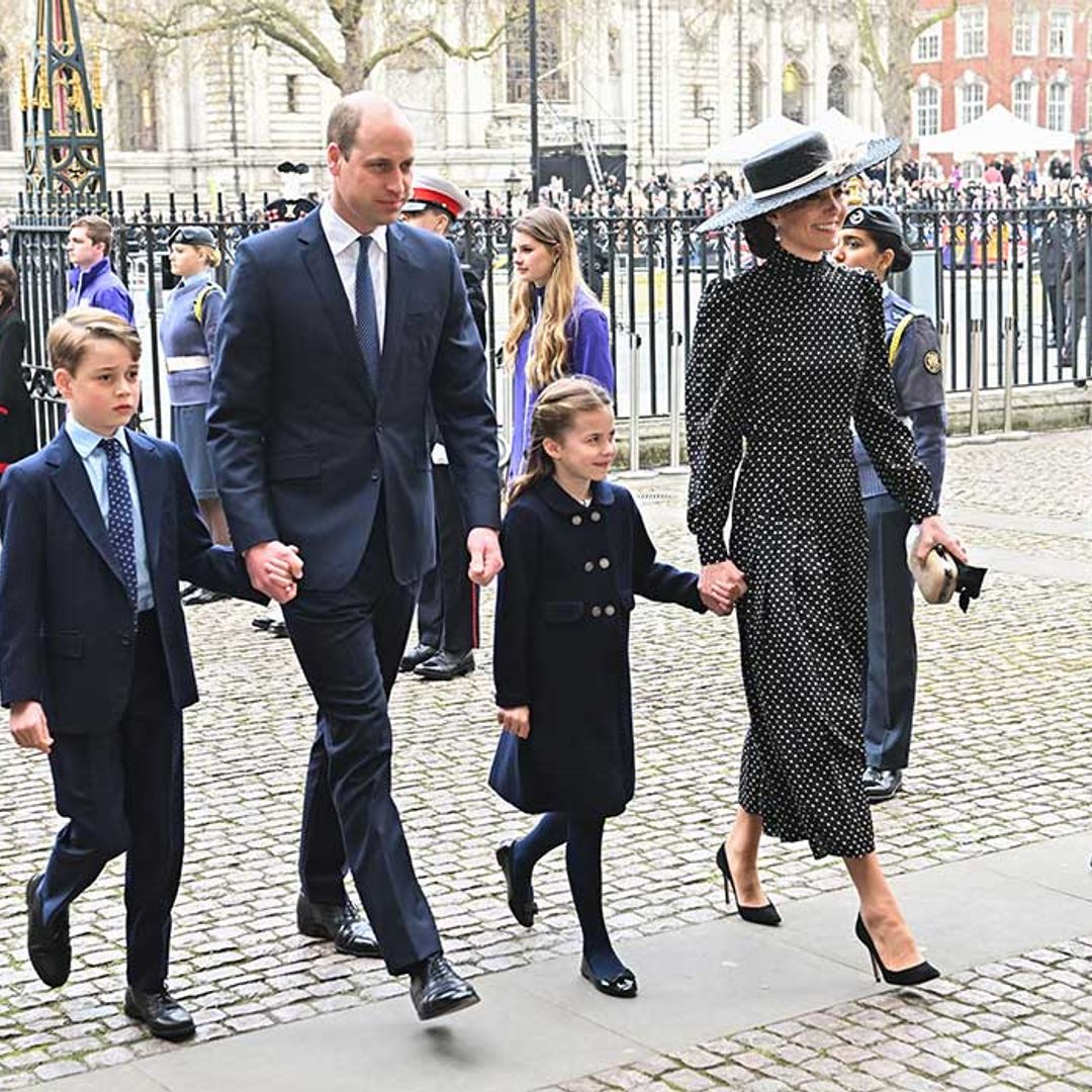 Prince George and Princess Charlotte make surprise appearance at Prince Philip's memorial service