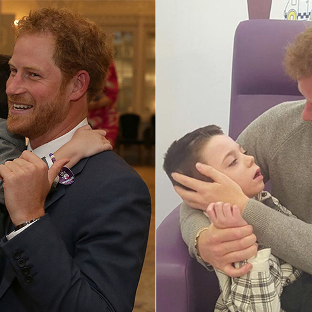 Prince Harry reunited with seriously ill boy on surprise hospital visit – see the touching moment