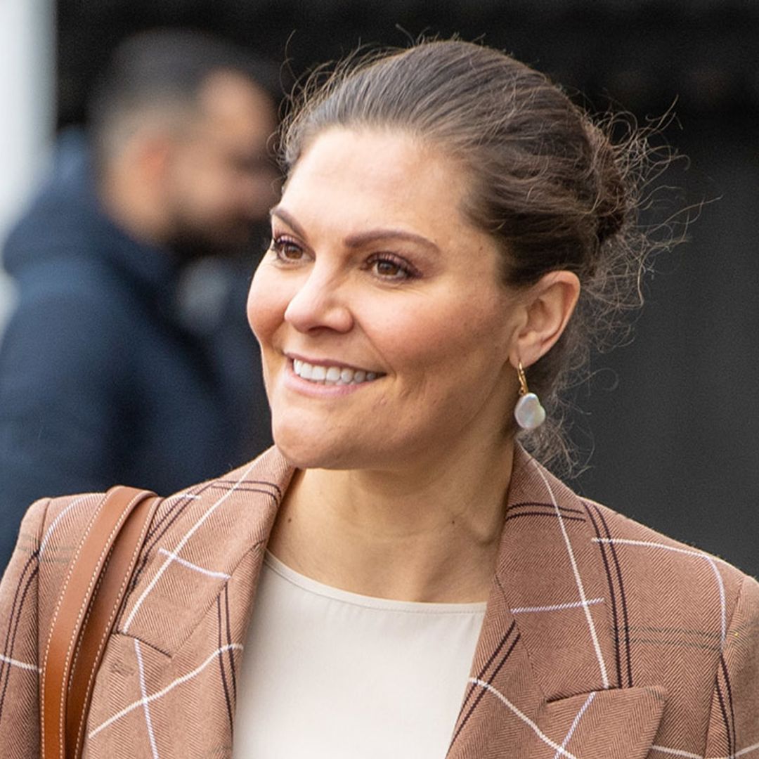 Crown Princess Victoria wows in the sharpest check suit - we love!