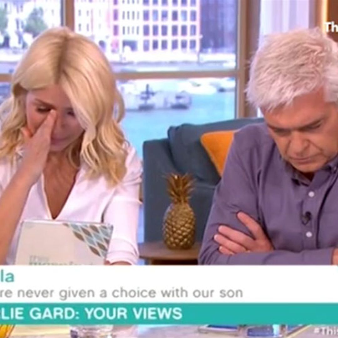 Holly Willoughby breaks down in tears after listening to caller's tragic story about son's death