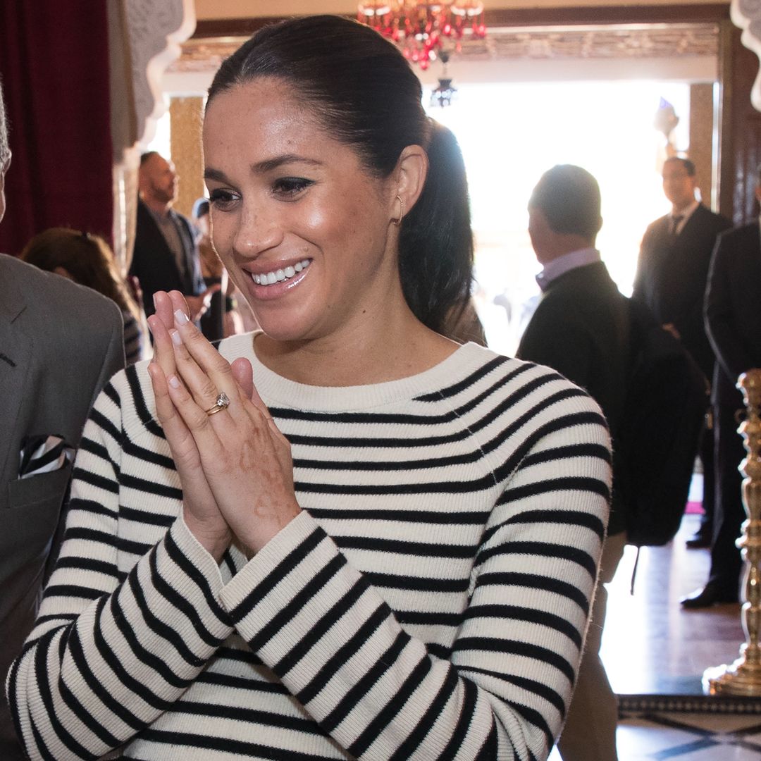 Barefoot Meghan Markle showcases baby bump in intimate throwback photo inside home