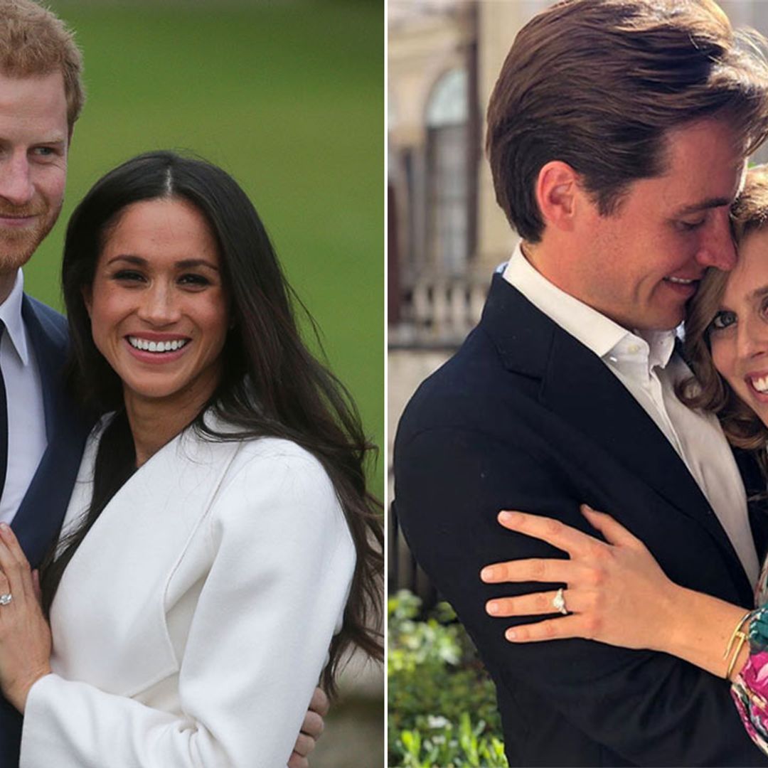 The special connection between Meghan Markle and Princess Beatrice's engagement rings revealed