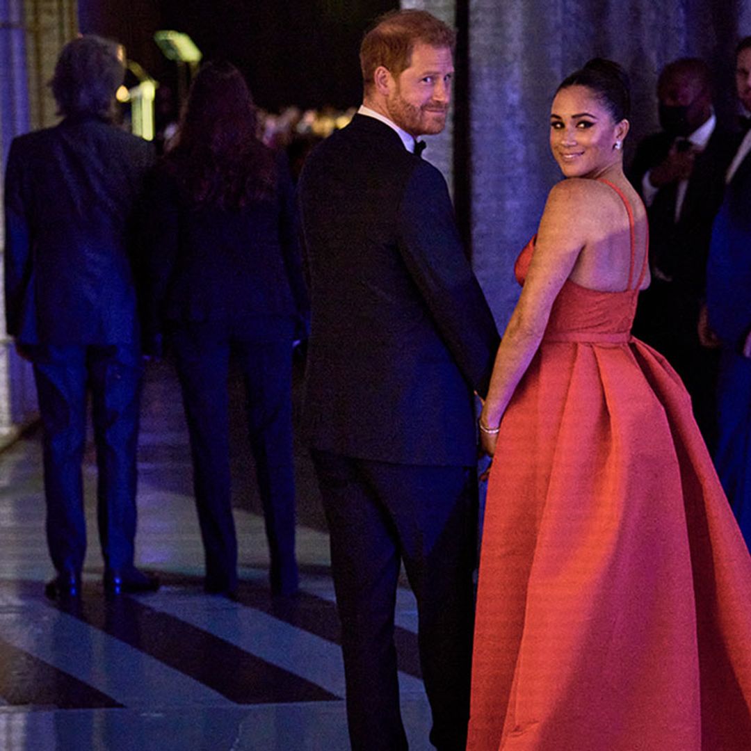 Meghan Markle answers rare press question on the red carpet with Prince Harry