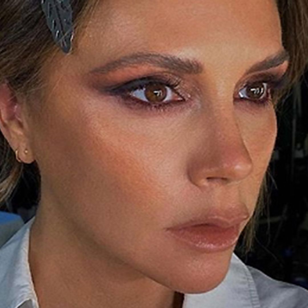 Victoria Beckham's crazy blue high heels are the talk of Instagram right now