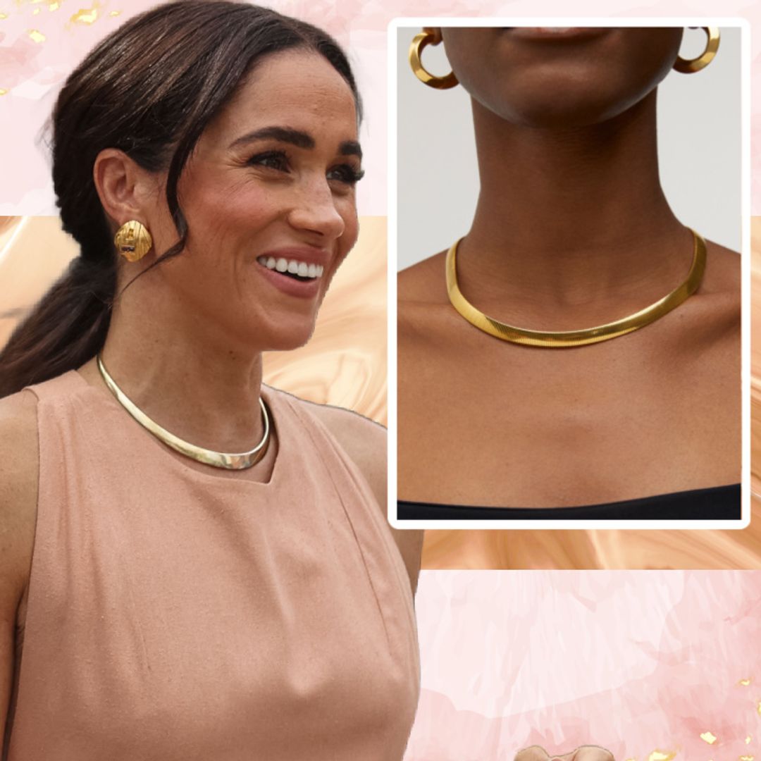 Gold chokers are trending. Why? See Meghan Markle's latest accessory