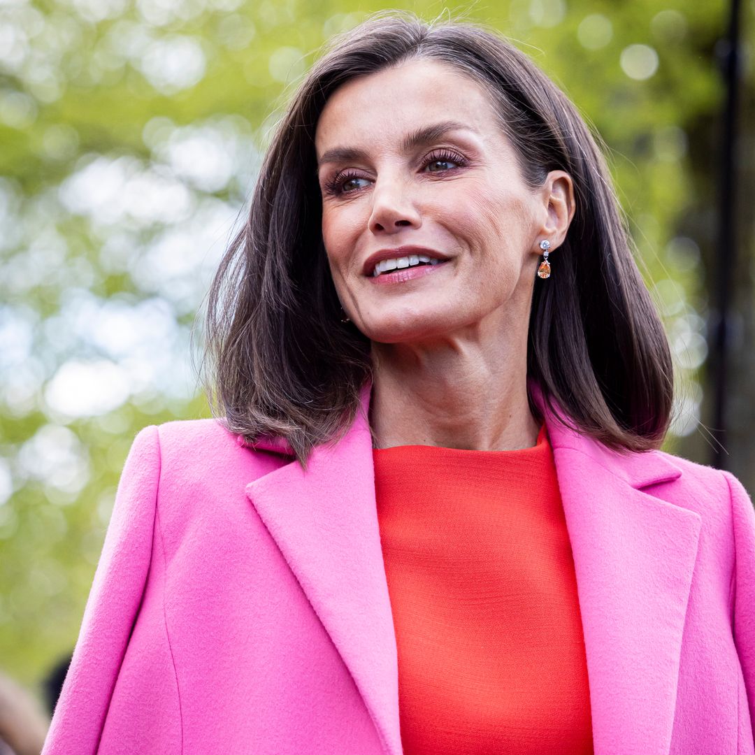Queen Letizia stuns in fitted dress and Barbie heels