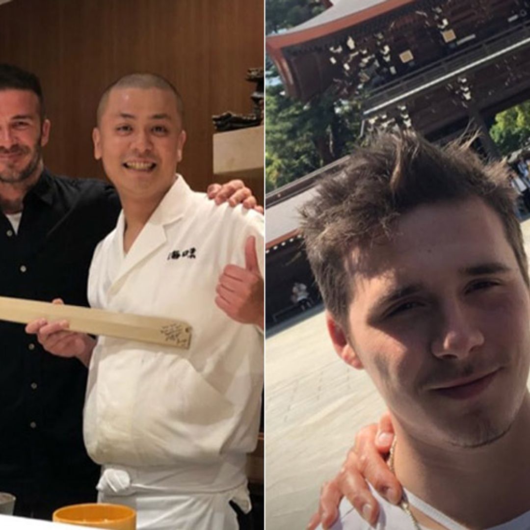 David and Brooklyn Beckham are having the best time in Tokyo