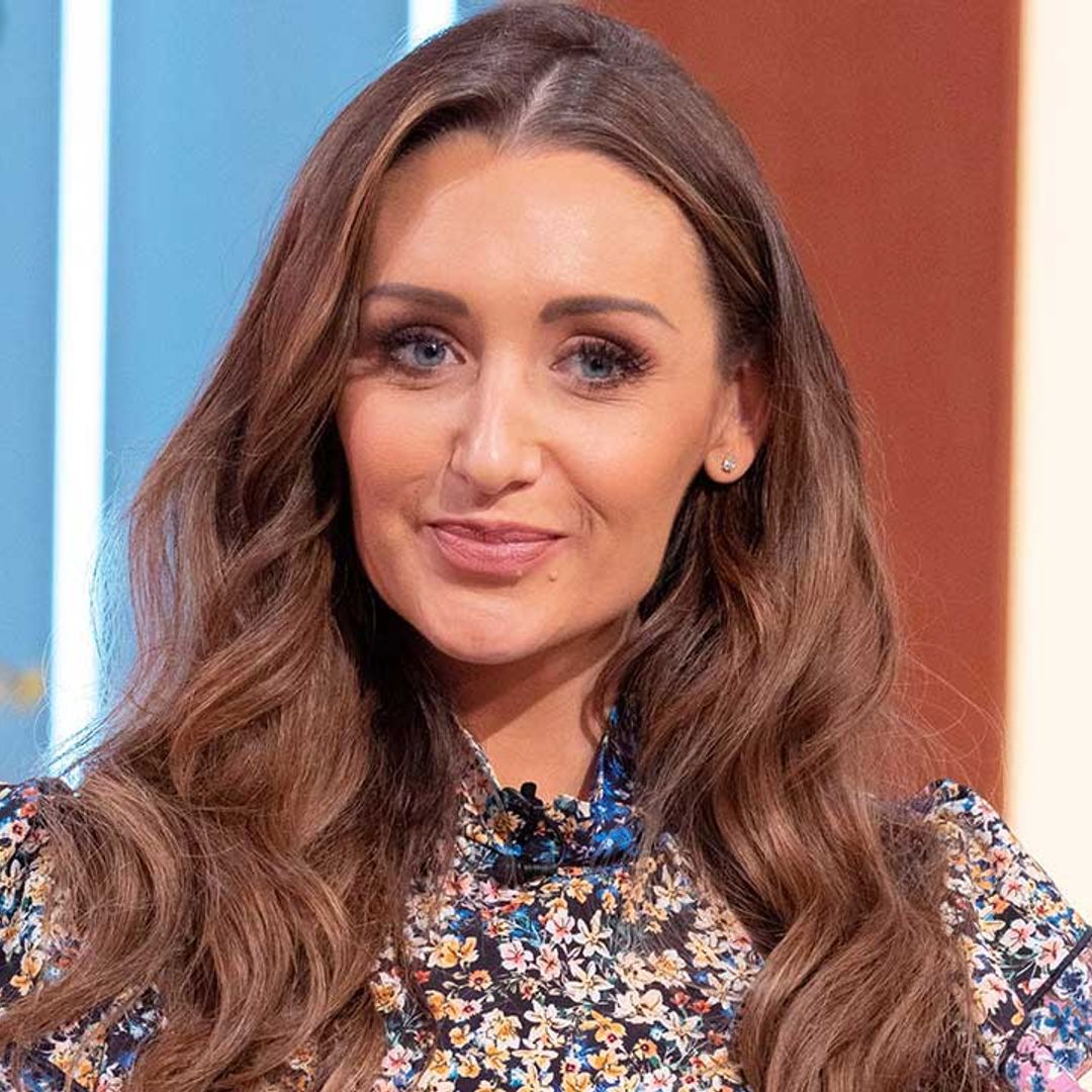 Catherine Tyldesley sends fans wild in fitted wrap dress