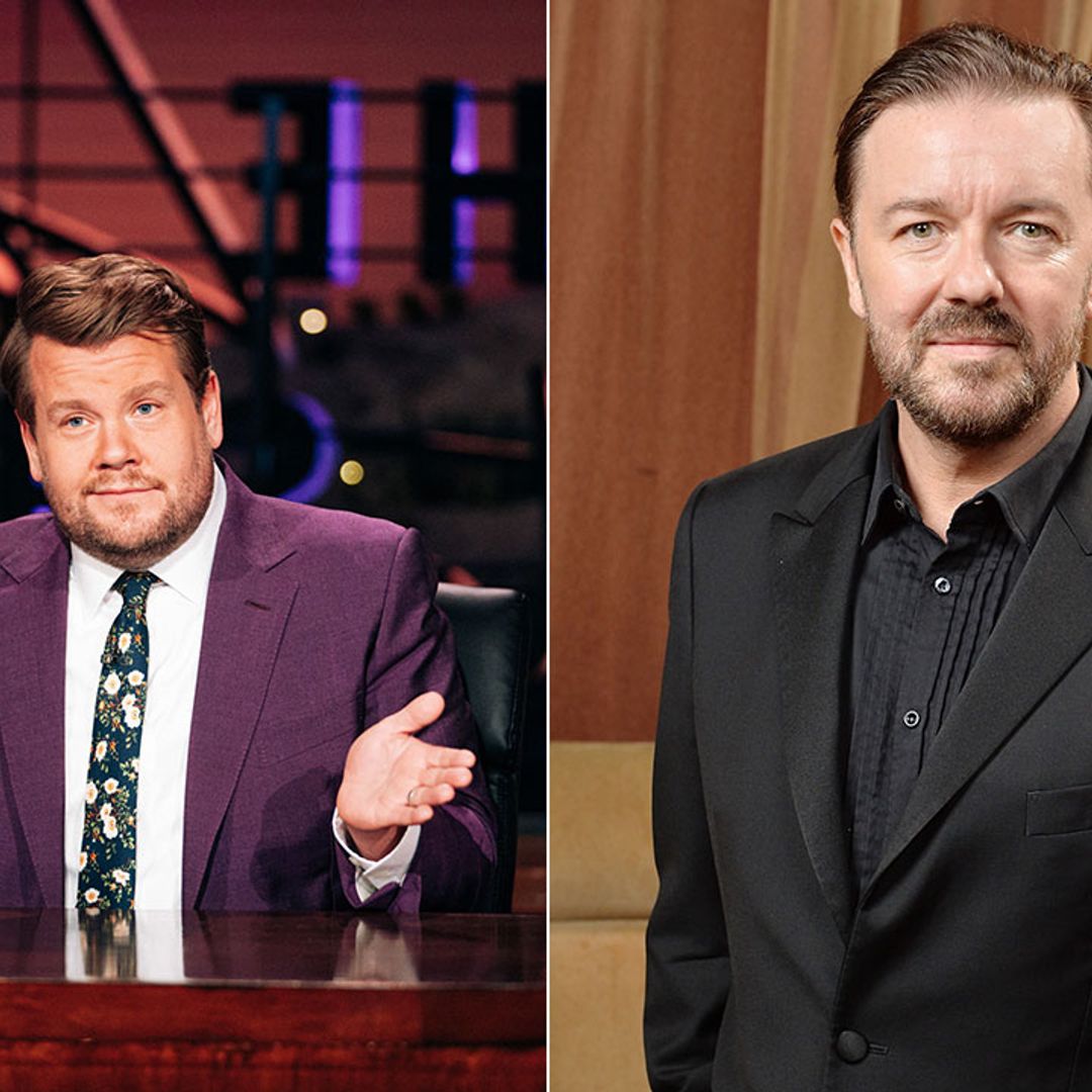 Ricky Gervais responds to James Corden copying his joke word for word following his apology