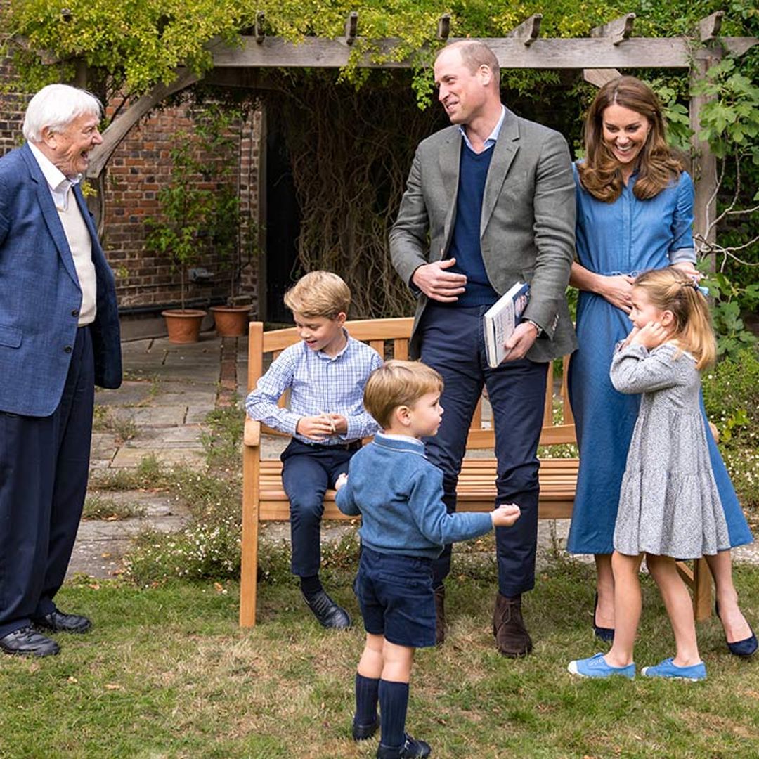 Prince George, Princess Charlotte and Prince Louis starstruck during special meeting with David Attenborough