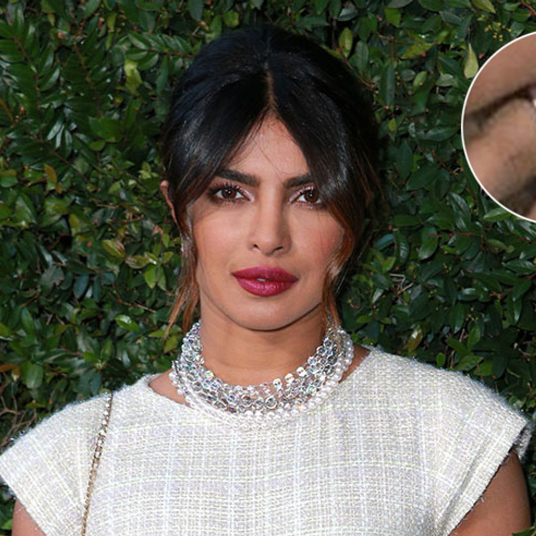 Priyanka Chopra shows off enormous engagement ring for the first time
