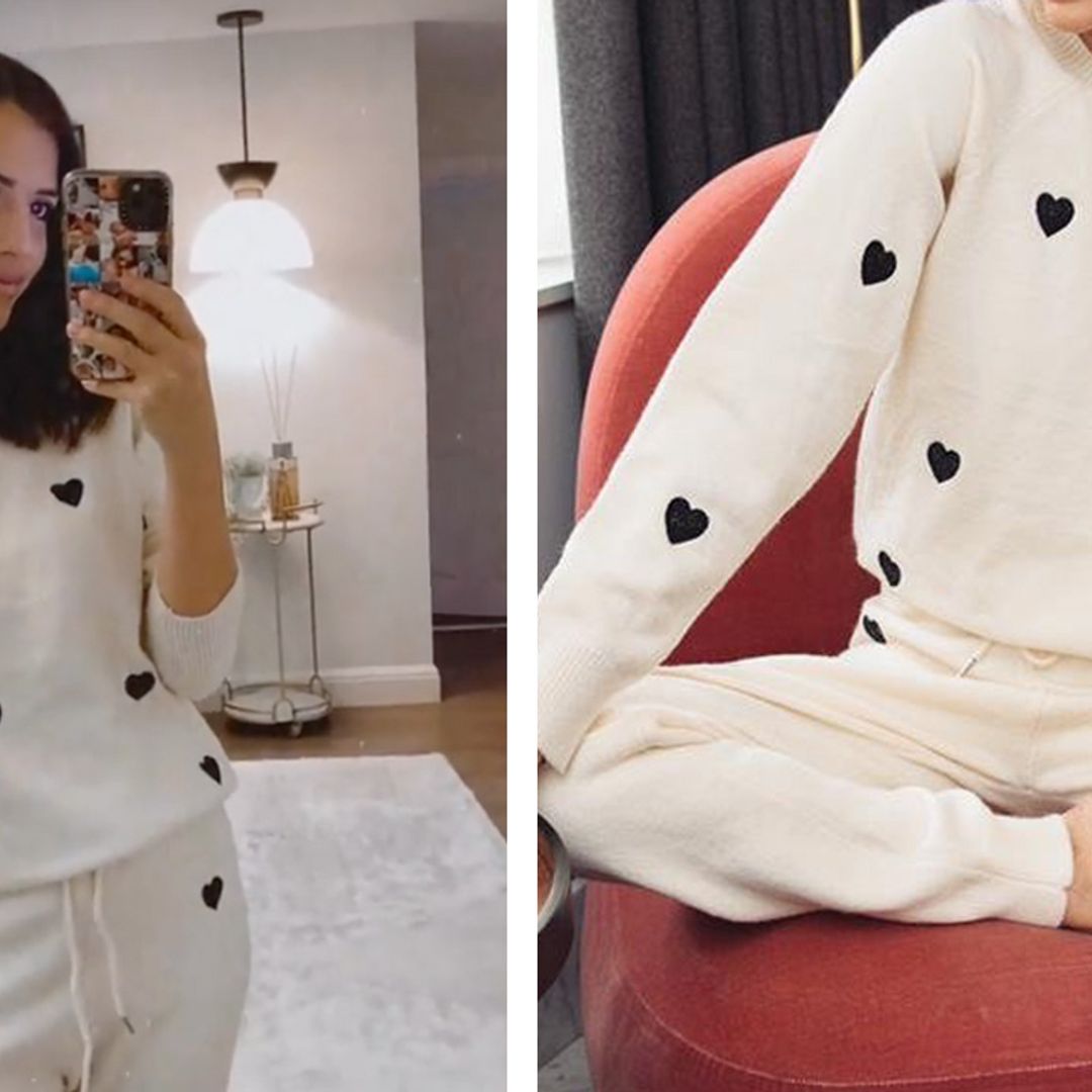 Lucy Mecklenburgh just wore the perfect loungewear for Valentine's Day