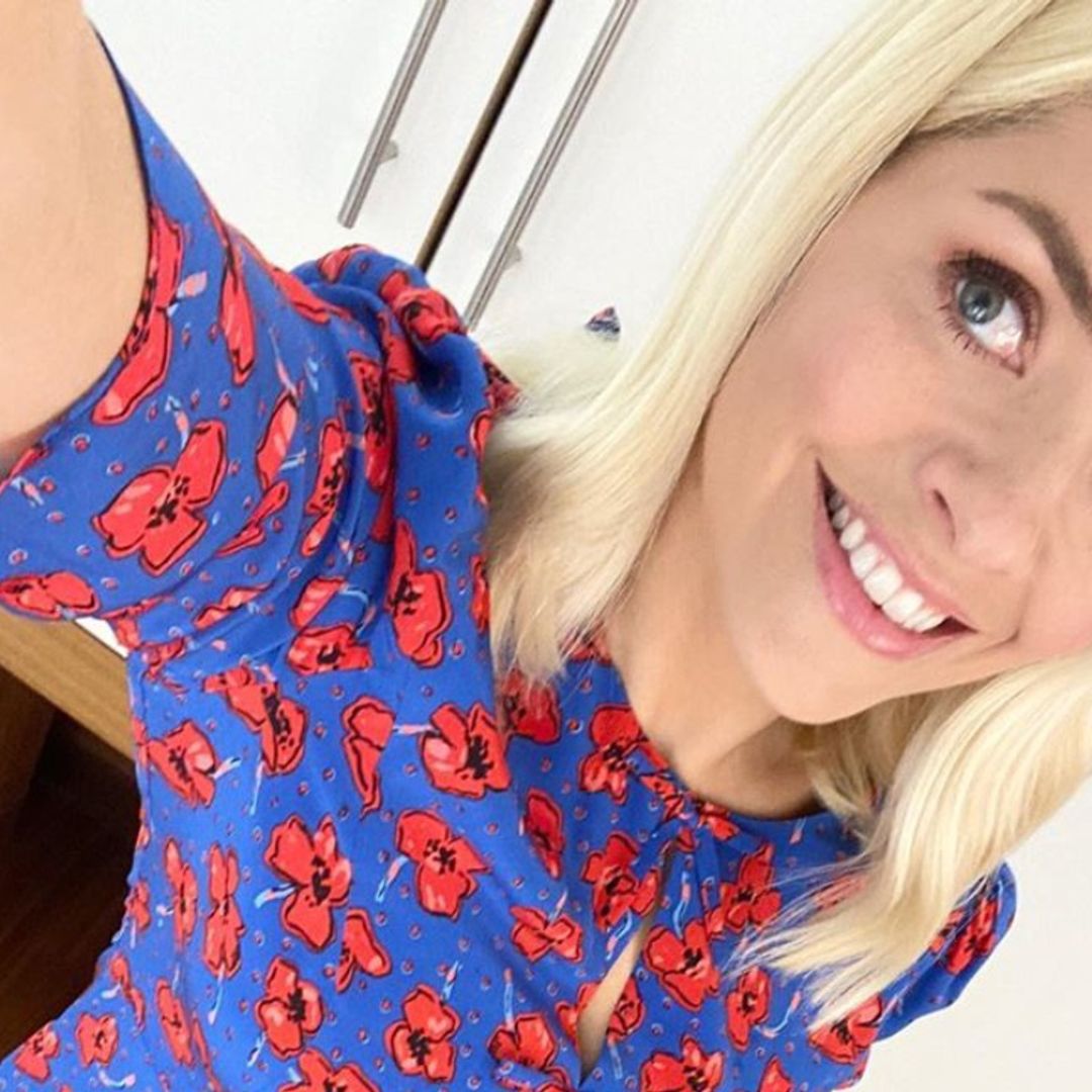 Holly Willoughby sent the sweetest message with her gorgeous poppy-print L.K.Bennett dress