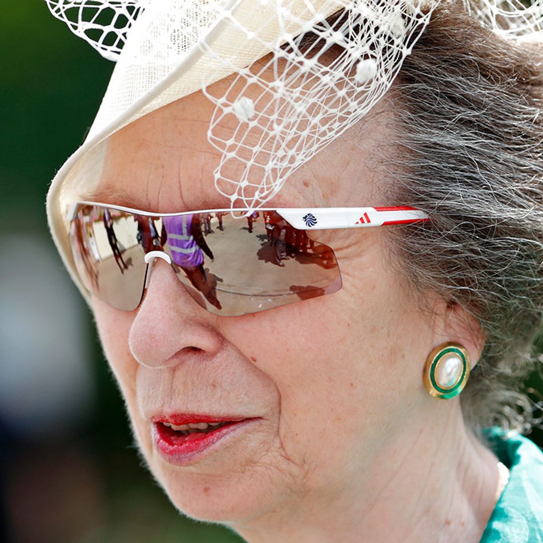 Princess Anne dazzles in brown overcoat with eye-catching scarf