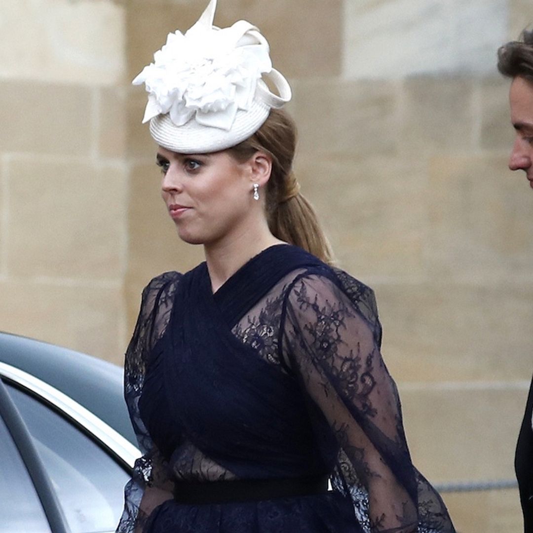 Princess Beatrice's sheer royal wedding guest dress is too stunning for words