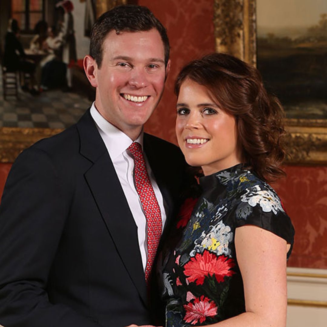 Princess Eugenie stuns in engagement shot wearing Erdem dress and Jimmy Choo shoes