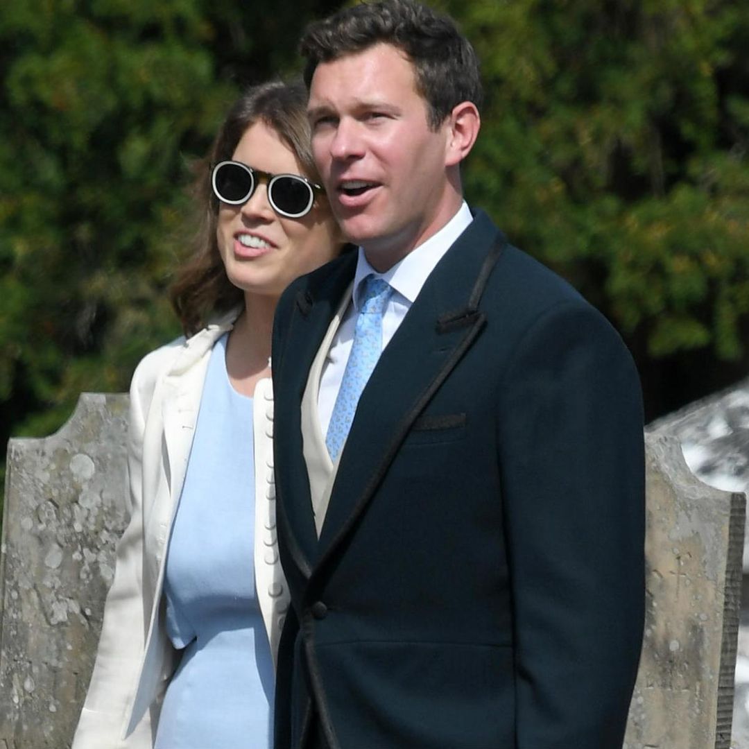 Princess Eugenie wears wacky sunglasses to the wedding of Charlie van Straubenzee and Daisy Jenks