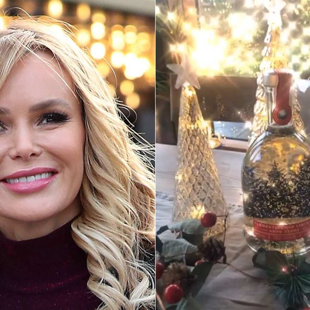 Amanda Holden's sparkly Marks & Spencer gin is the prettiest Christmas drink