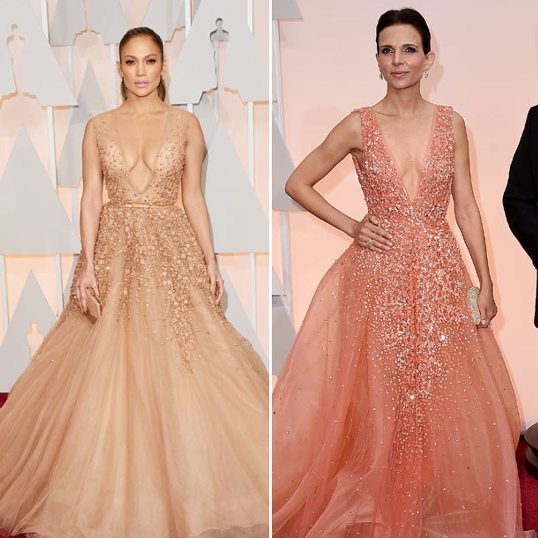Oscars 2015: Jennifer Lopez and Luciana Duvall wear almost identical dresses
