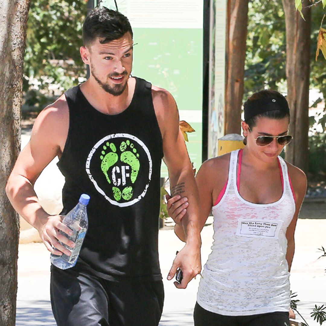 Lea Michele and Matthew Paetz pack on the PDA as they enjoy romantic hike