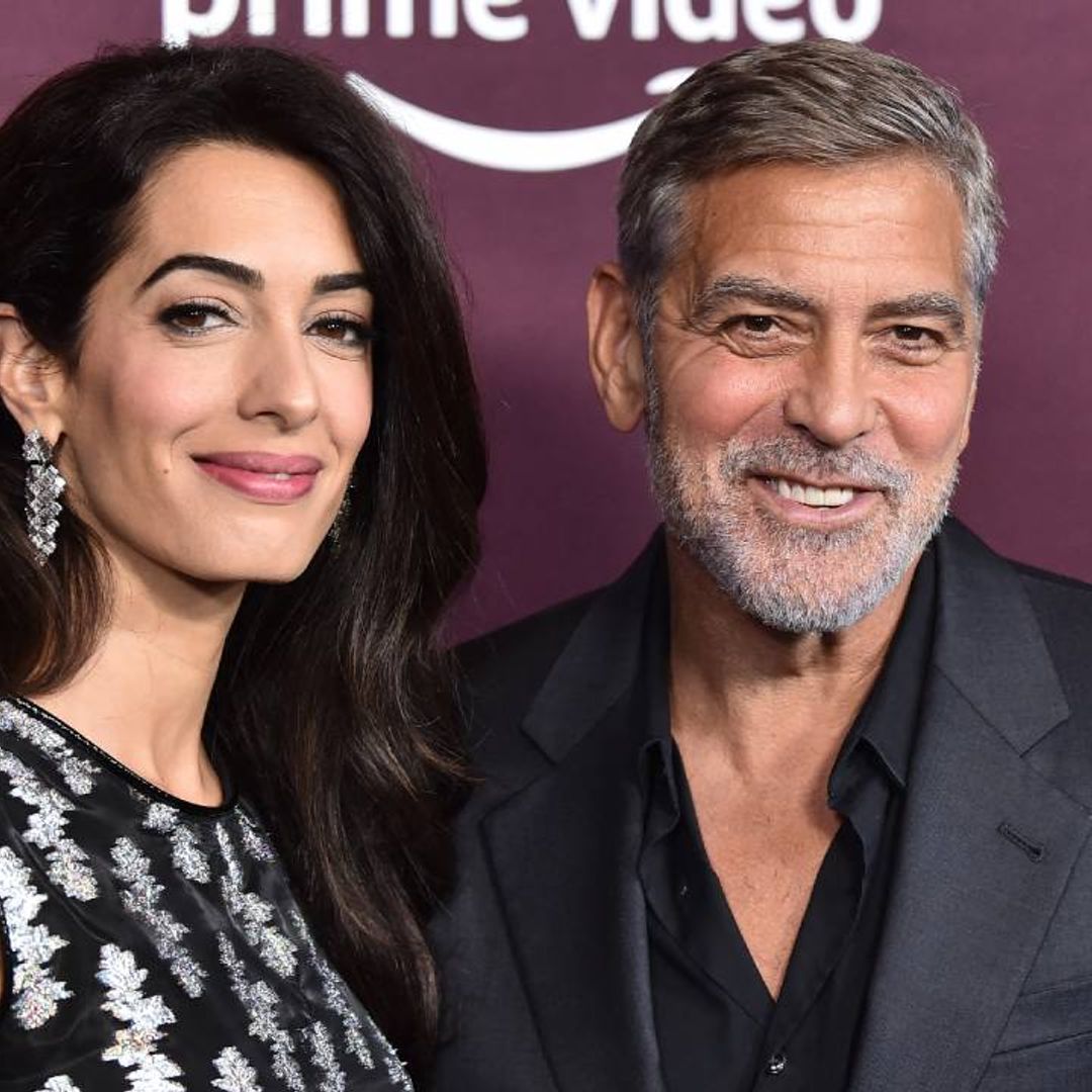 Amal Clooney dazzles in a chic cutout dress during rare public appearance with George Clooney