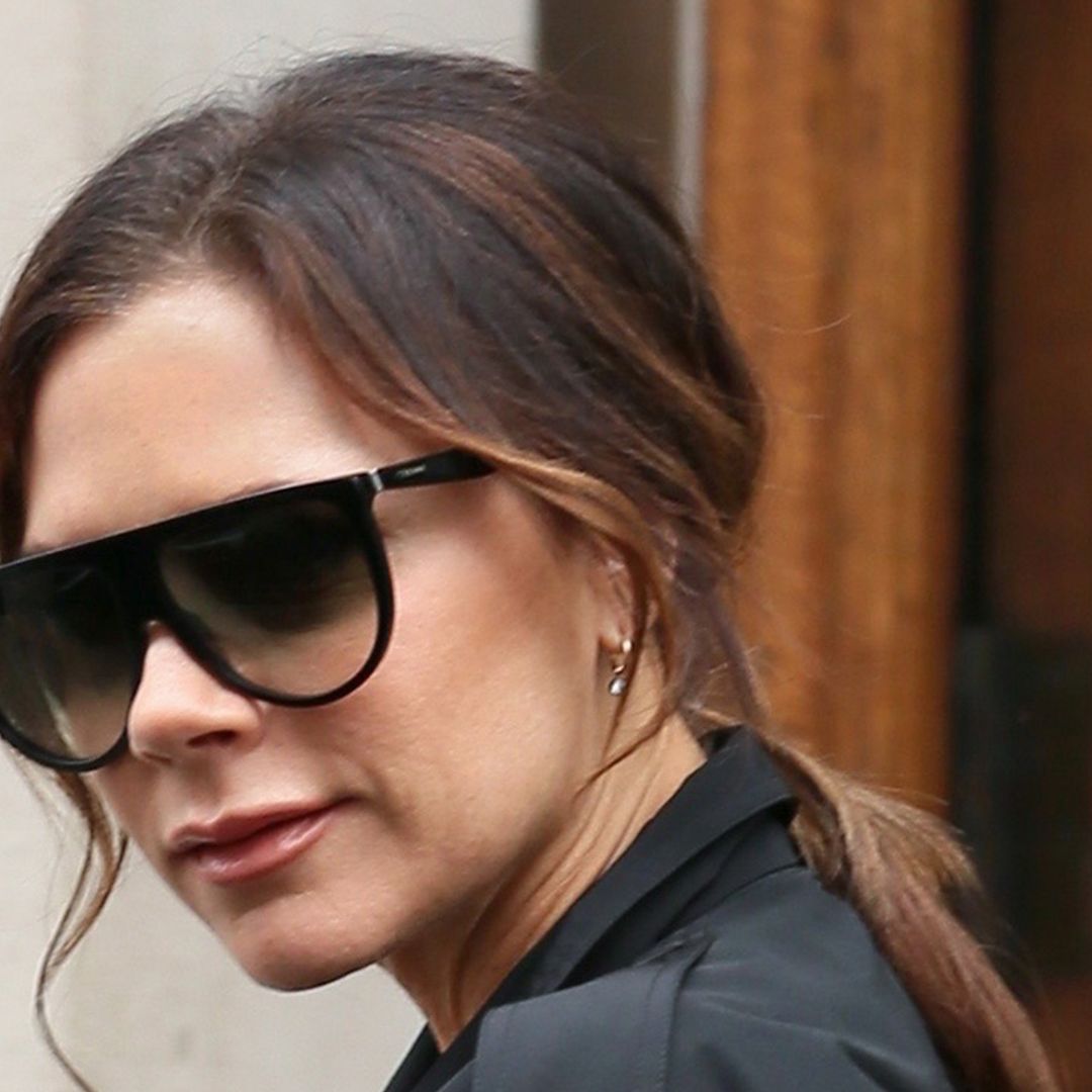 HOW on earth did Victoria Beckham make gold foil trousers look this chic?