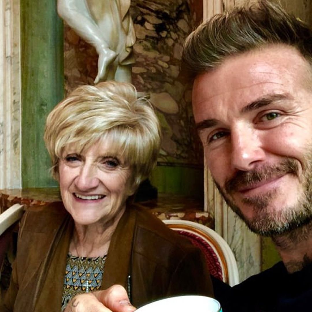 David Beckham shows off pristine kitchen at mum Sandra's rarely-pictured house