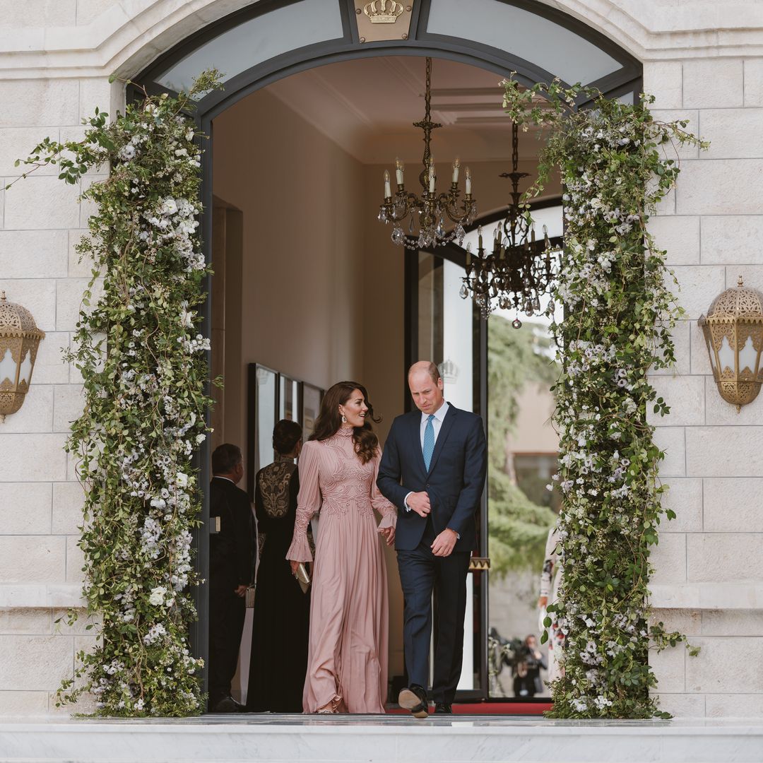 The Prince and Princess of Wales lead guests at Jordan royal wedding - best photos