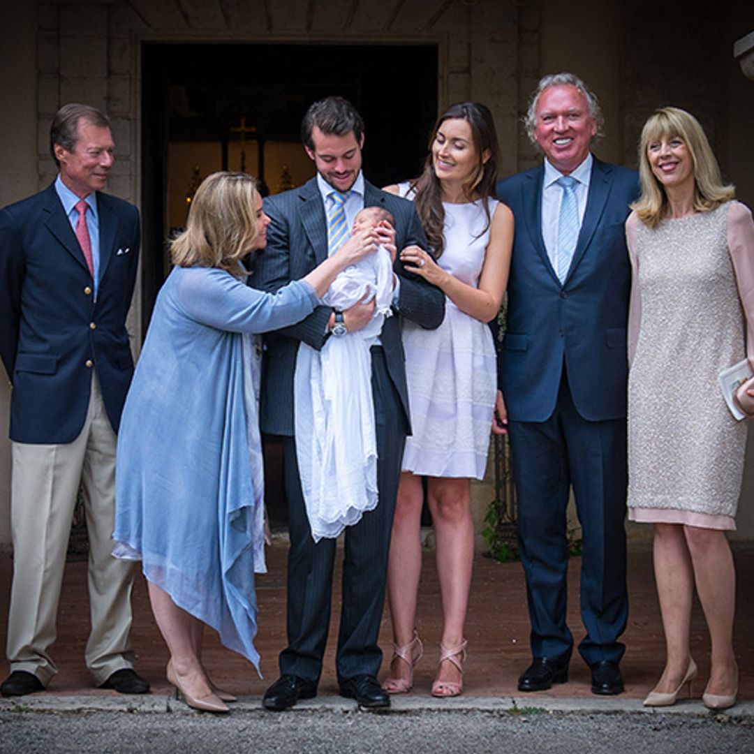 Prince Félix and Princess Claire of Luxembourg baptise baby Amalia