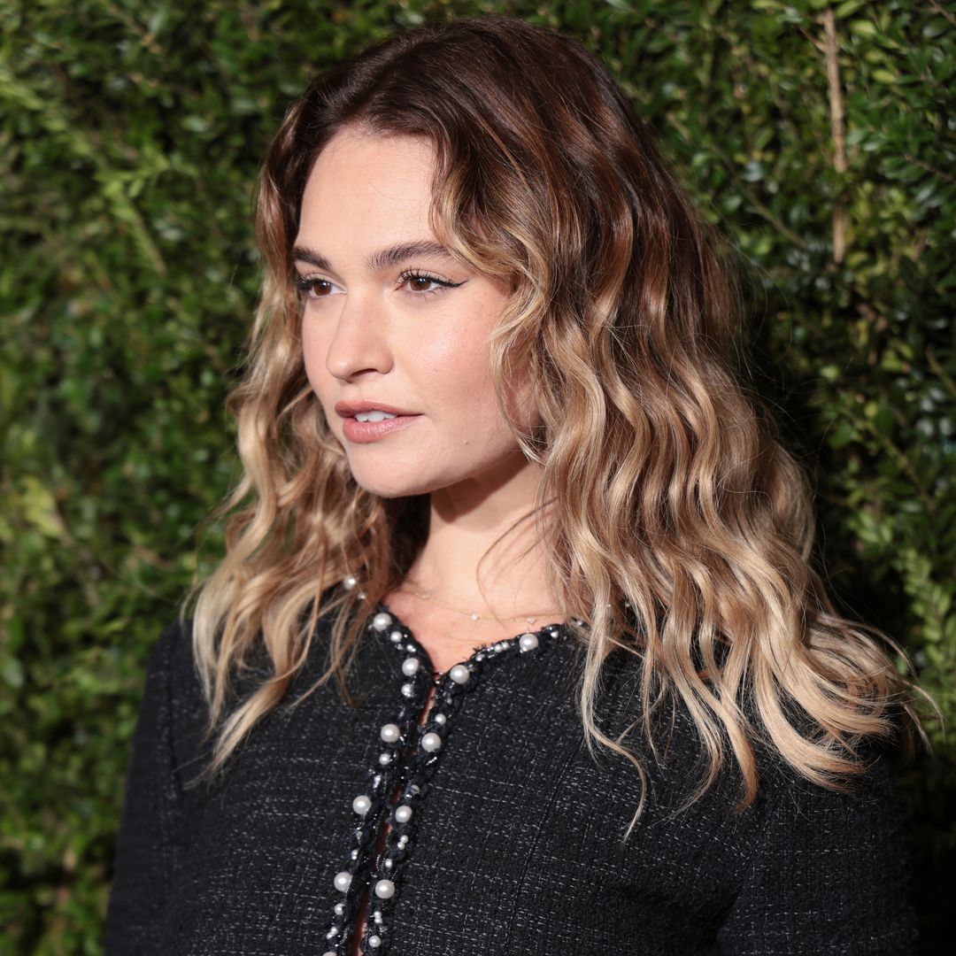 Lily James stuns in bikini on the beach as she shows off natural look in new photo
