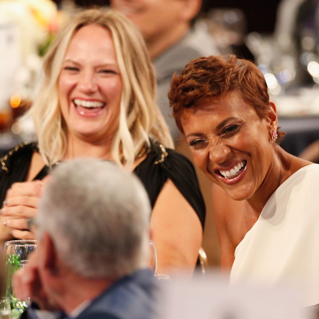 Robin Roberts and Amber Laign's loved-up celebrations revealed in new video as fans congratulate them