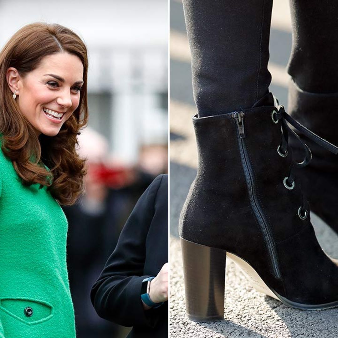 Love Kate Middleton’s lace-up suede boots? Marks & Spencer is selling a similar pair