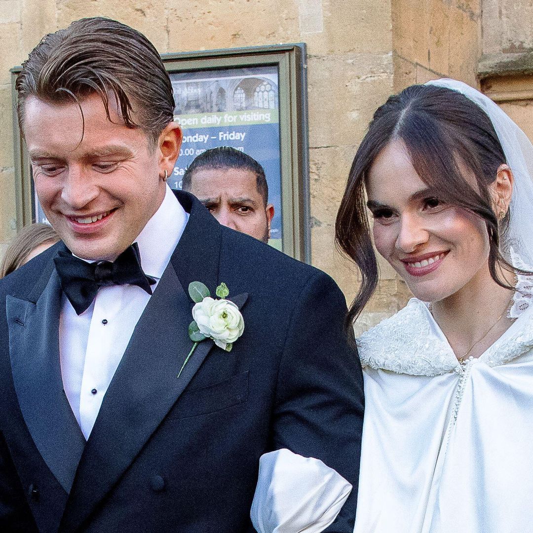 Holly Ramsay and Adam Peaty put on united front after dramatic wedding 