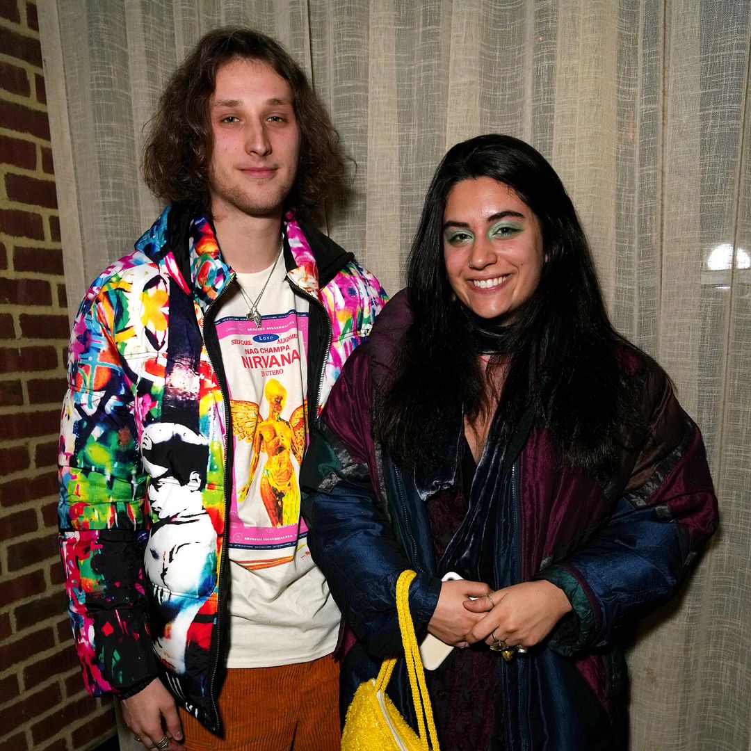 Ronan Day-Lewis (L) and a guest attend the "Armageddon Time" New York Special Screening at The Roxy Hotel Cinema on December 10, 2022 in New York City.