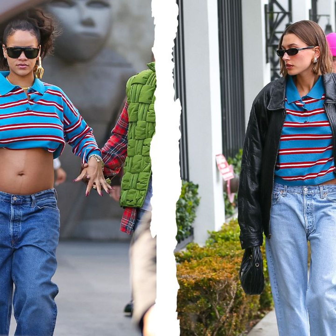 Hailey Bieber and Rihanna Just Wore Loewe's Cult Rugby Top