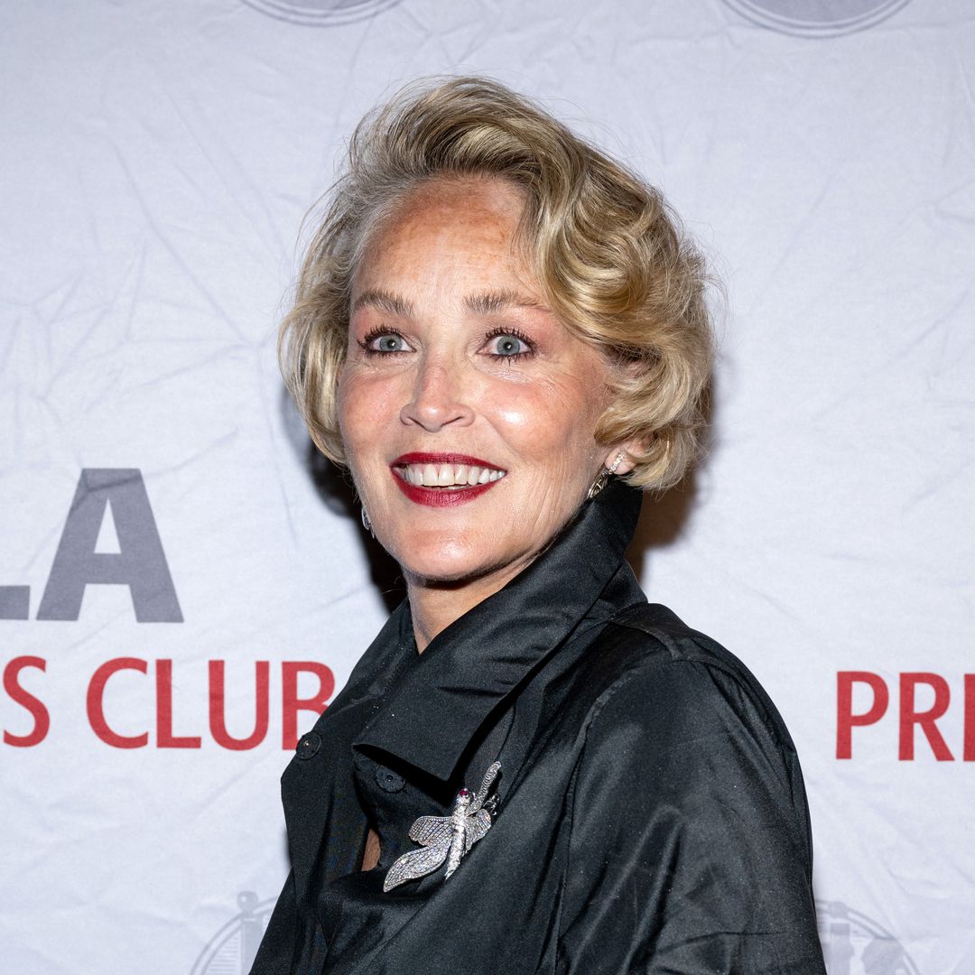 Sharon Stone poses in just a T-shirt in gorgeous photo from California home