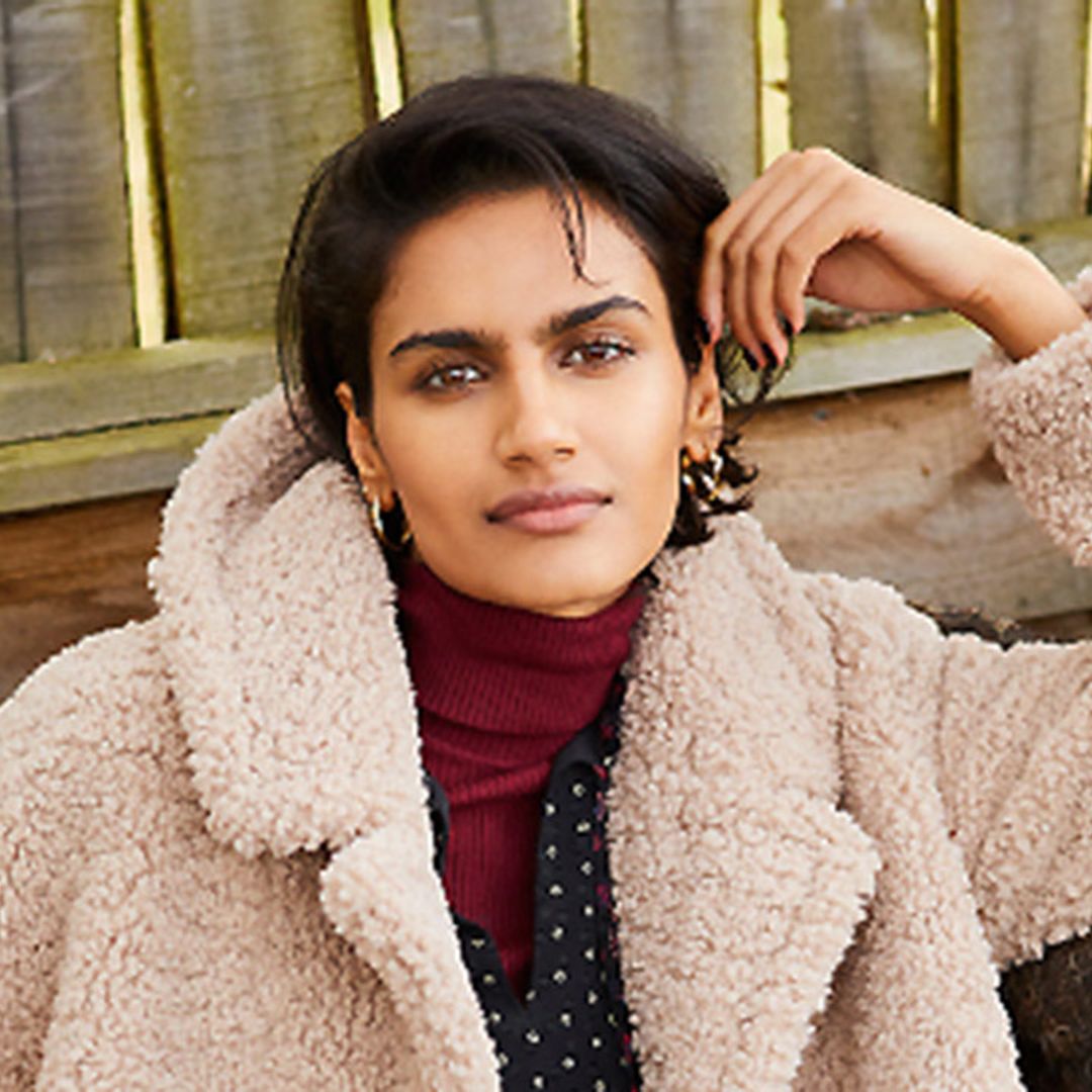 This Marks & Spencer teddy coat will have you wishing for cold weather