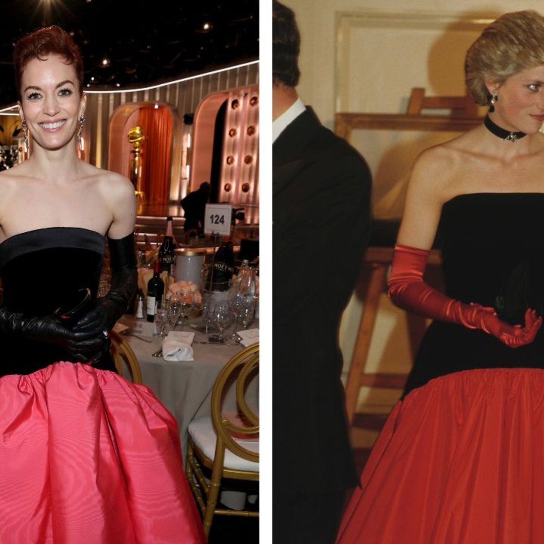 Britt Lower had the ultimate Princess Diana twinning moment at the 2023 Golden Globes