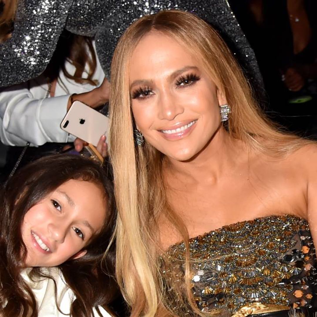 Jennifer Lopez's twins Emme and Max cheer on their famous mum in adorable new photo