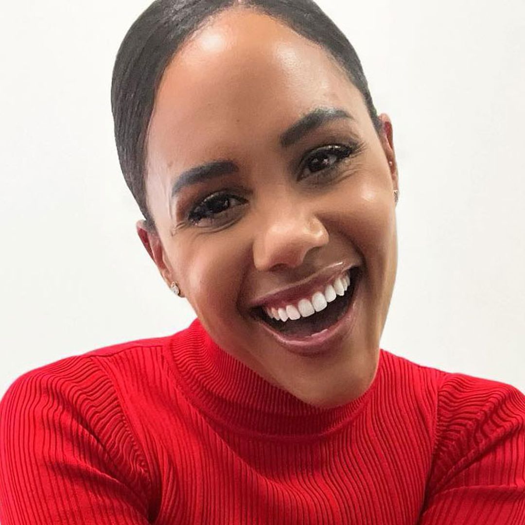 Alex Scott is a total goddess on The One Show in red hot dress