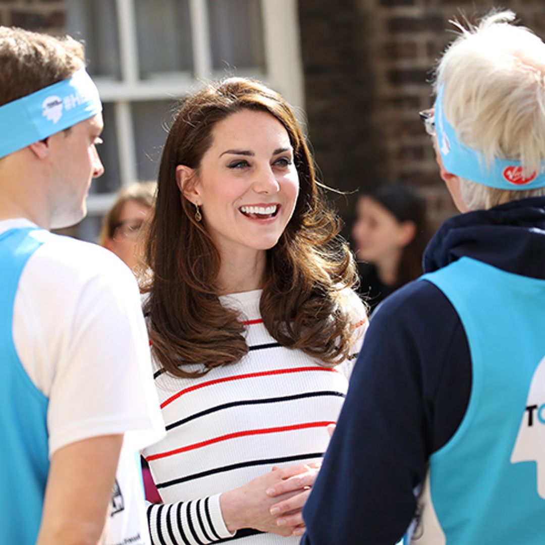 Kate hosts London Marathon runners at Kensington Palace