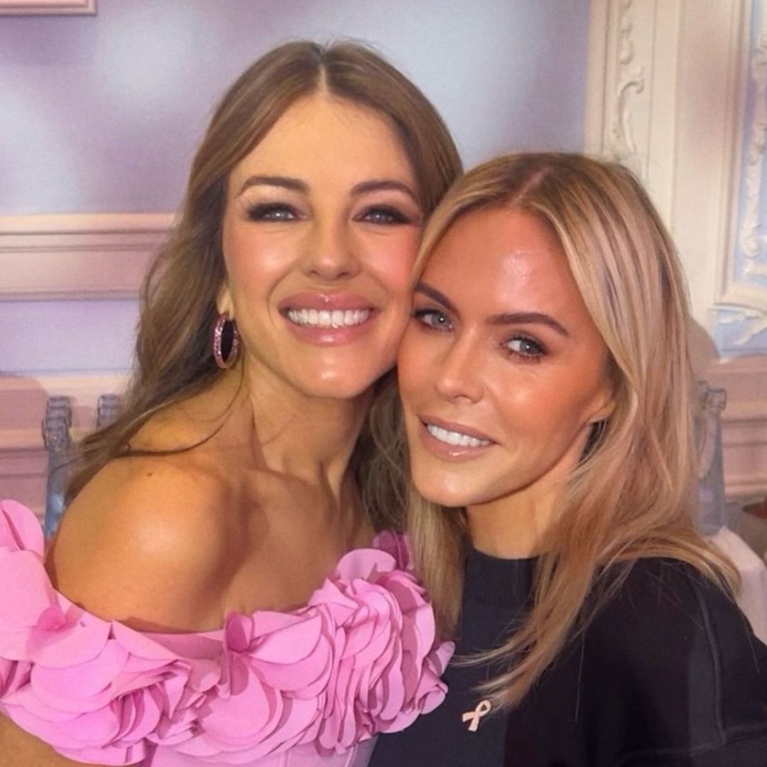 Elizabeth Hurley, 59, stuns in a tiny mini dress alongside Patsy Kensit, 56, in racy throwback snap