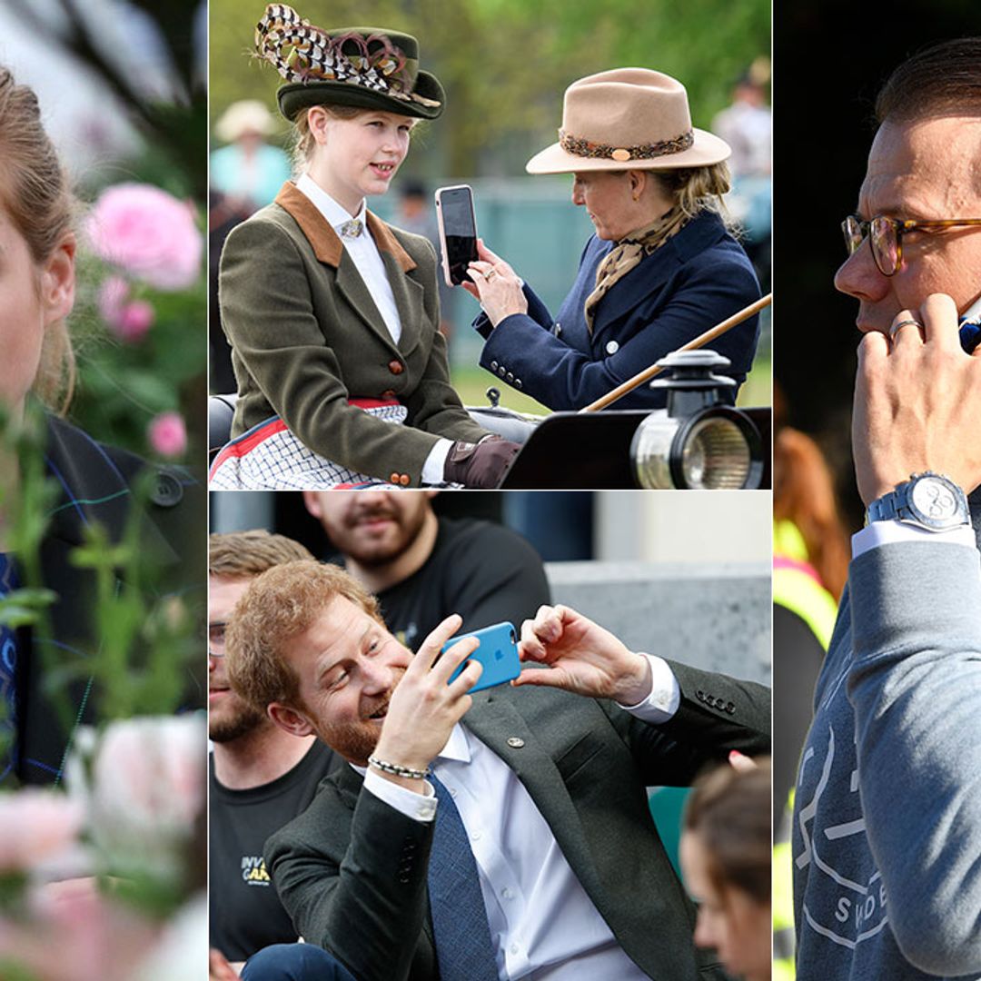 20 times the royals were caught on their phones in public